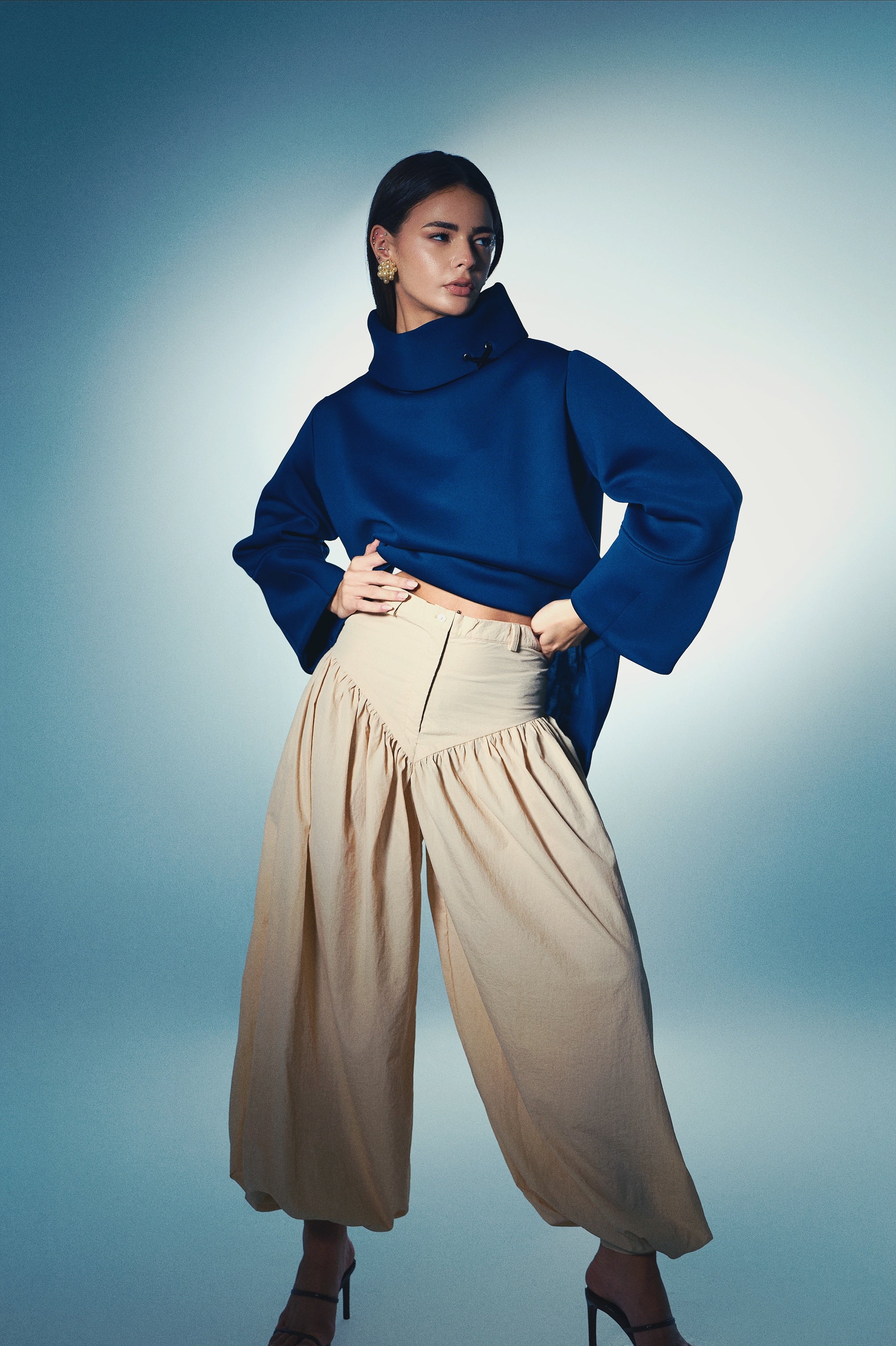 Scuba Sweater, DOUBLE COLLAR