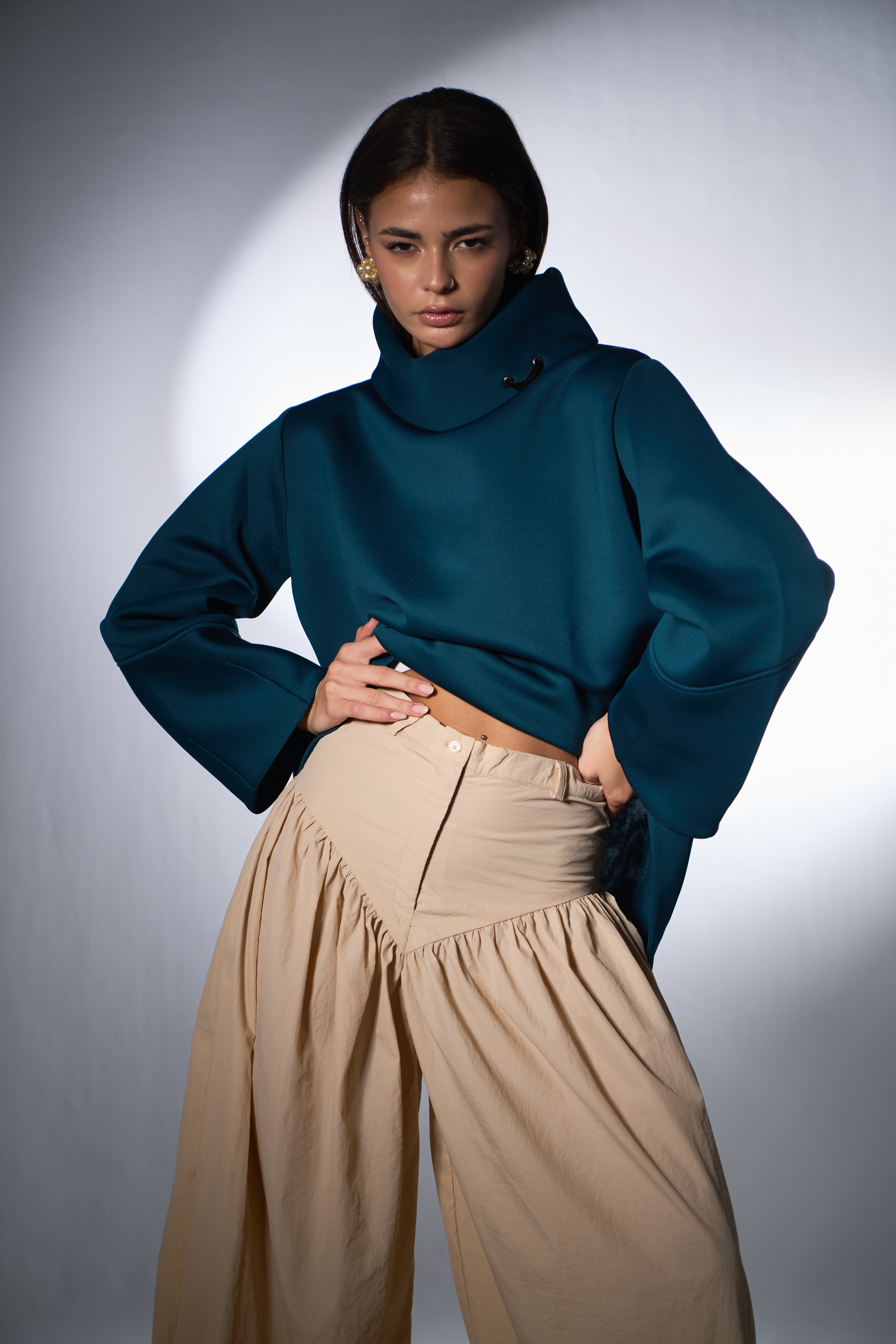 Scuba Sweater, DOUBLE COLLAR